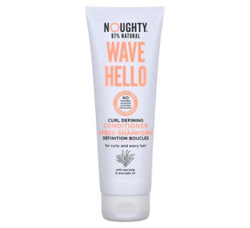 Noughty, Wave Hello, Curl Defining Conditioner, For Curly and Wavy Hair, 8.4 fl oz (250 ml)