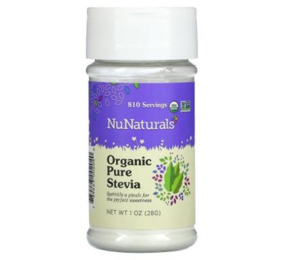 NuNaturals, Organic Pure Stevia, 1 oz (28 g)