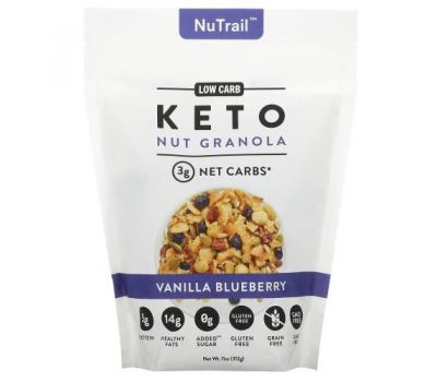 NuTrail, Keto Nut Granola, Vanilla Blueberry, 11 oz (312 g)