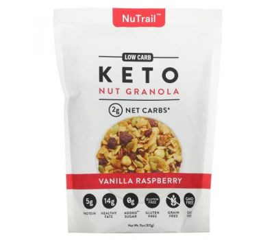 NuTrail, Keto Nut Granola, Vanilla Raspberry, 11 oz (312 g)