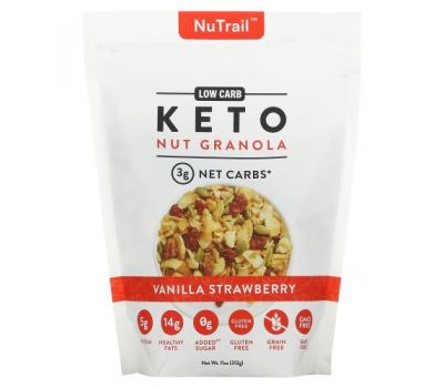 NuTrail, Keto Nut Granola, Vanilla Strawberry, 11 oz (312 g)