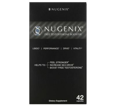 Nugenix, Добавка для повышения уровня тестостерона, 42 капсулы