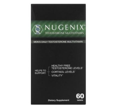 Nugenix, Men's Daily Testosterone Multivitamin, 60 Tablets