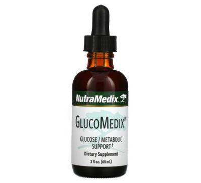 NutraMedix, GlucoMedix, Glucose/Metabolic Support, 2 oz (60 ml)