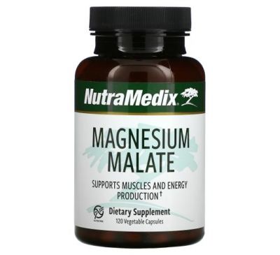 NutraMedix, Малат магния, 120 растительных капсул