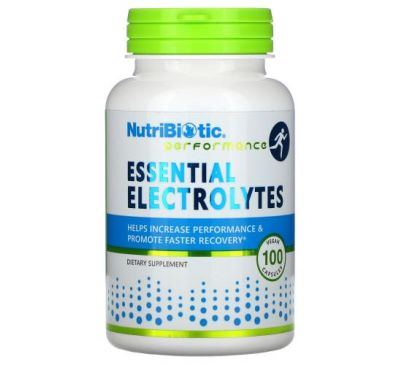 NutriBiotic, Essential Electrolytes, 100 Vegan Capsules