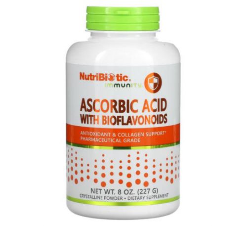 NutriBiotic, Immunity, Ascorbic Acid with Bioflavonoids, Crystalline Powder, 8 oz (227 g)