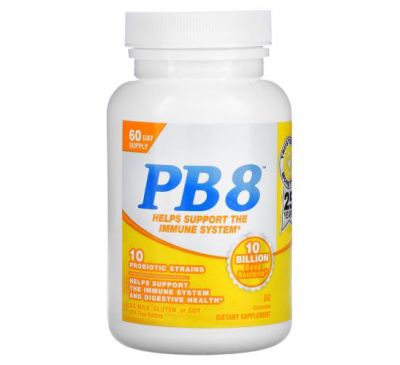 Nutrition Now, PB 8, Immune Support, 60 Capsules