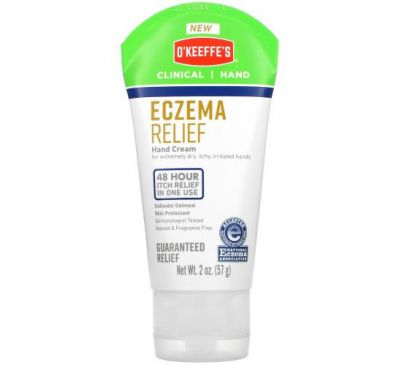 O'Keeffe's, Eczema Relief, Hand Cream, 2 oz (57 g)