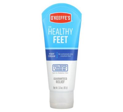 O'Keeffe's, Healthy Feet, Foot Cream, Unscented, 3 oz (85 g)