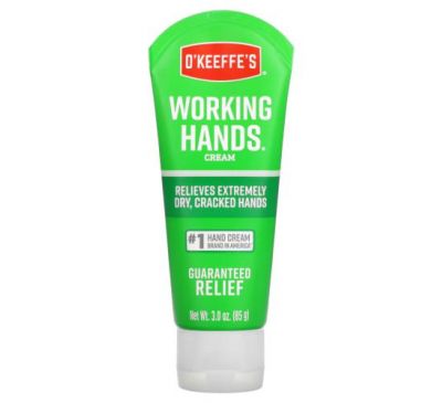 O'Keeffe's, Working Hands, крем для рук, без запаху, 85 г (3 унції)