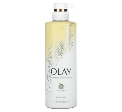 Olay, Cleansing & Brightening Body Wash, 17.9 fl oz (530 ml)