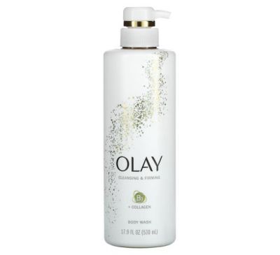 Olay, Cleansing & Firming Body Wash, 17.9 fl oz (530 ml)