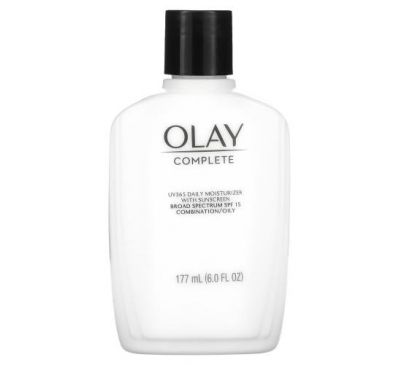 Olay, Complete, UV365 Daily Moisturizer with Sunscreen , SPF 15, Oily, 6 oz (177 ml)