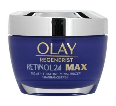 Olay, Regenerist, Retinol 24, Night Hydrating Moisturizer,  Fragrance-Free, 48 oz (1.7 oz)