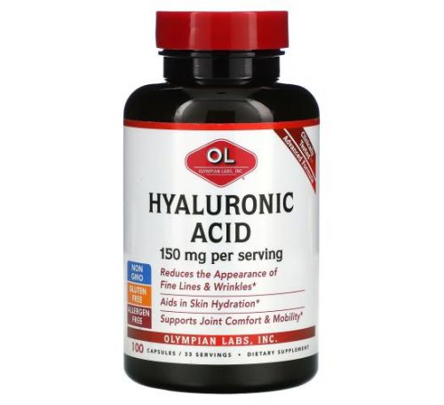 Olympian Labs, Hyaluronic Acid, 50 mg, 100 Capsules