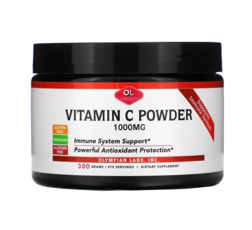 Olympian Labs, Vitamin C Powder, 1,000 mg, 10.58 oz (300 g)