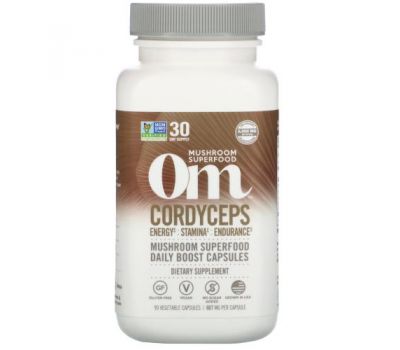 Om Mushrooms, Cordyceps, 667 mg, 90 Vegetarian Capsules