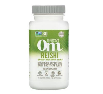 Om Mushrooms, Reishi, 667 mg, 90 Vegetarian Capsules