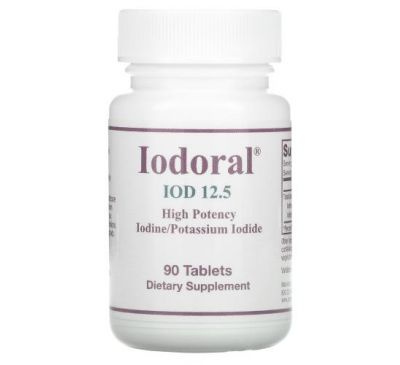 Optimox, Iodoral, йод і йодид калію, 90 таблеток