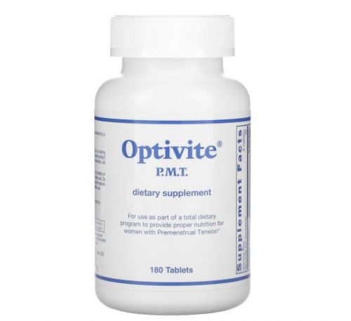 Optimox, Optivite, P.M.T., 180 Tablets