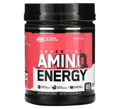 Optimum Nutrition, ESSENTIAL AMIN.O. ENERGY, арбуз, 585 г (1,29 фунта)