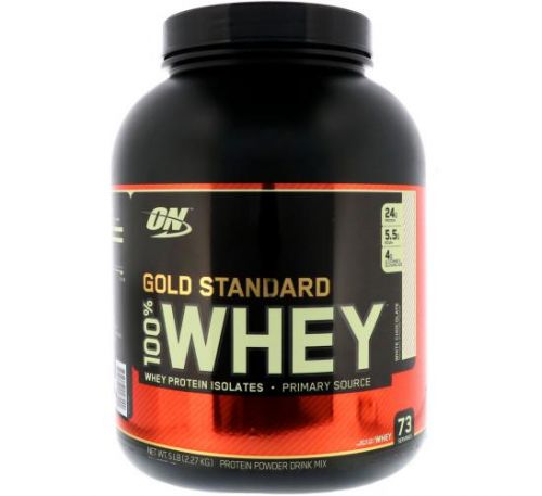 Optimum Nutrition, Gold Standard, 100% Whey, White Chocolate, 5 lbs (2.27 kg)