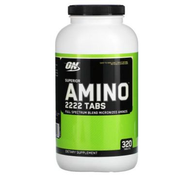 Optimum Nutrition, Superior Amino 2222 Tabs, 320 Tablets