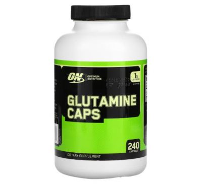 Optimum Nutrition, глутамін 500 мг, 240 капсул