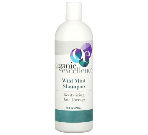 Organic Excellence, Shampoo, Revitalizing Hair Therapy, Wild Mint, 16 fl oz (473 ml)