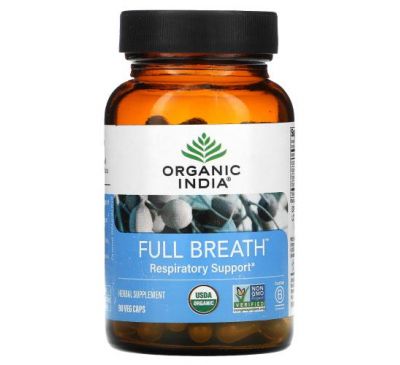 Organic India, Full Breath, Respiratory Support, 90 Veggie Caps