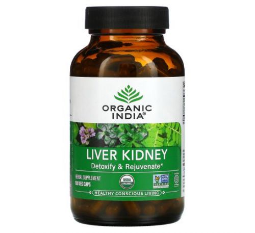 Organic India, Liver Kidney, 180 Veg Caps