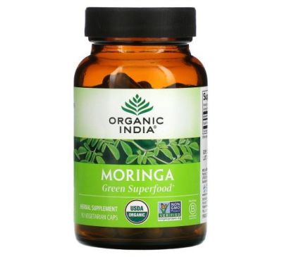 Organic India, Moringa, 90 Vegetarian Caps