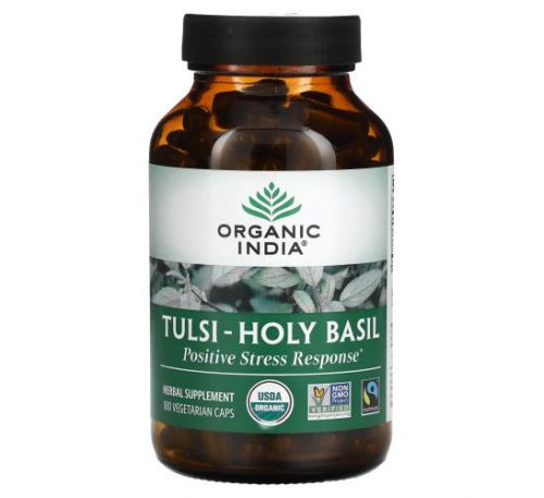 Organic India, Tulsi-Holy Basil, 180 Vegetarian Caps