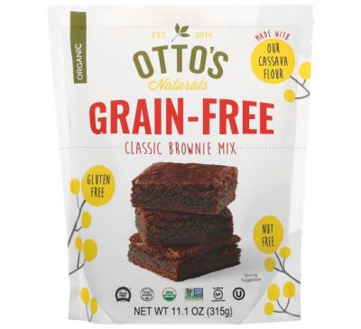 Otto's Naturals, Grain Free, Classic Brownie Mix, 11.1 oz (315 g)