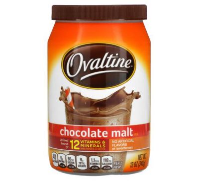 Ovaltine, Chocolate Malt Mix, 12 oz (340 g)