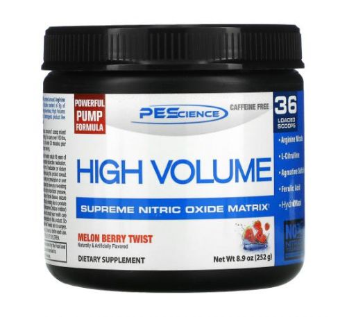 PEScience, High Volume, Supreme Nitric Oxide Matrix, Melon Berry Twist, 8.9 oz (252 g)