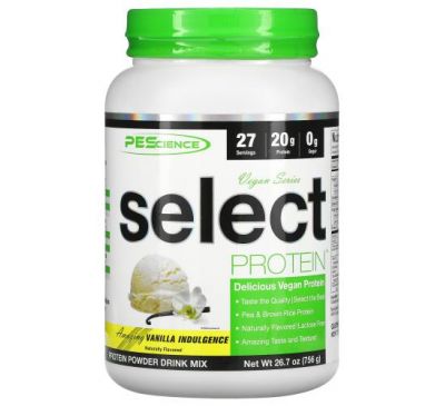 PEScience, Vegan Series, Select Protein, Vanilla Indulgence, 26.7 oz (756 g)