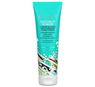 Pacifica, Coconut Power, Strong & Long Moisturizing Conditioner, 8 fl oz (236 ml)