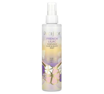 Pacifica, French Lilac Perfumed Hair & Body Mist, 6 fl oz (177 ml)