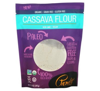 Pamela's Products, Cassava Flour, 14 oz (397 g)