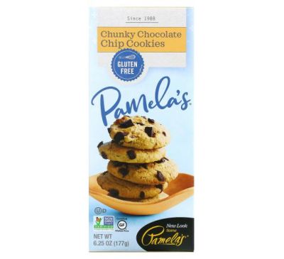 Pamela's Products, Cookies, Chunky Chocolate Chip, 6.25 oz (177 g)