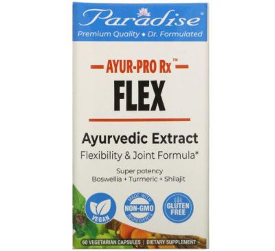 Paradise Herbs, AYUR-Pro Rx, Flex, 60 Vegetarian Capsules