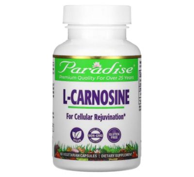 Paradise Herbs, L-Carnosine, 60 Vegetarian Capsules