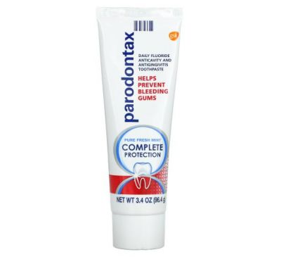 Parodontax, Daily Fluoride Anticavity And Antigingivitis Toothpaste, Complete Protection, Pure Fresh Mint, 3.4 oz (96.4 g)