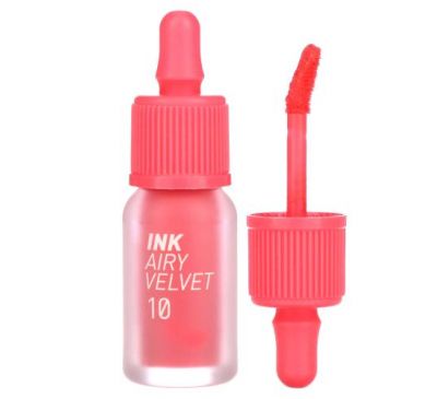 Peripera, Ink Airy Velvet Lip Tint, 10 Twinkle Pinkism, 0.14 oz (4 g)