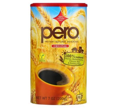Pero, Натуральний напій швидкого приготування, без кофеїну, оригінальний, 200 г (7 унцій)
