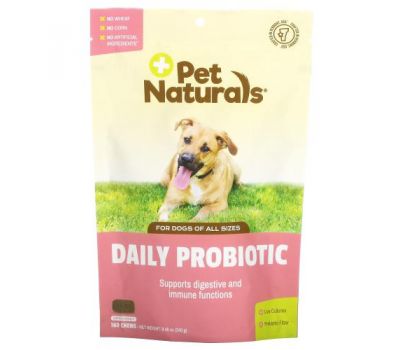 Pet Naturals of Vermont, Daily Probiotic, For Dogs , Approx. 160 Chews, 8.48 oz (240 g)