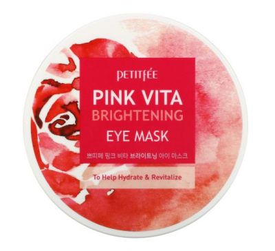 Petitfee, Pink Vita Brightening Eye Mask, 60 Pieces (70 g)