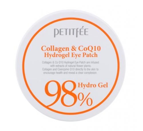 Petitfee, гідрогелеві патчі для очей із колагеном і коензимом Q10, 60 патчів по 1,4 г